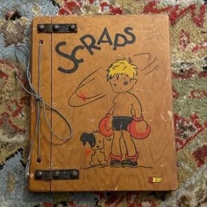 SCRAPS The Boxer & Pup ~ vintage photo album / journal